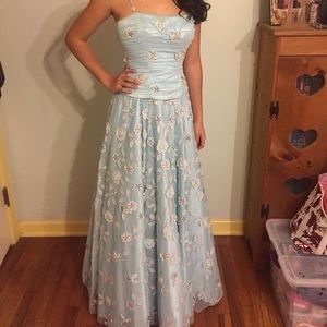 Light blue pageant or prom gown